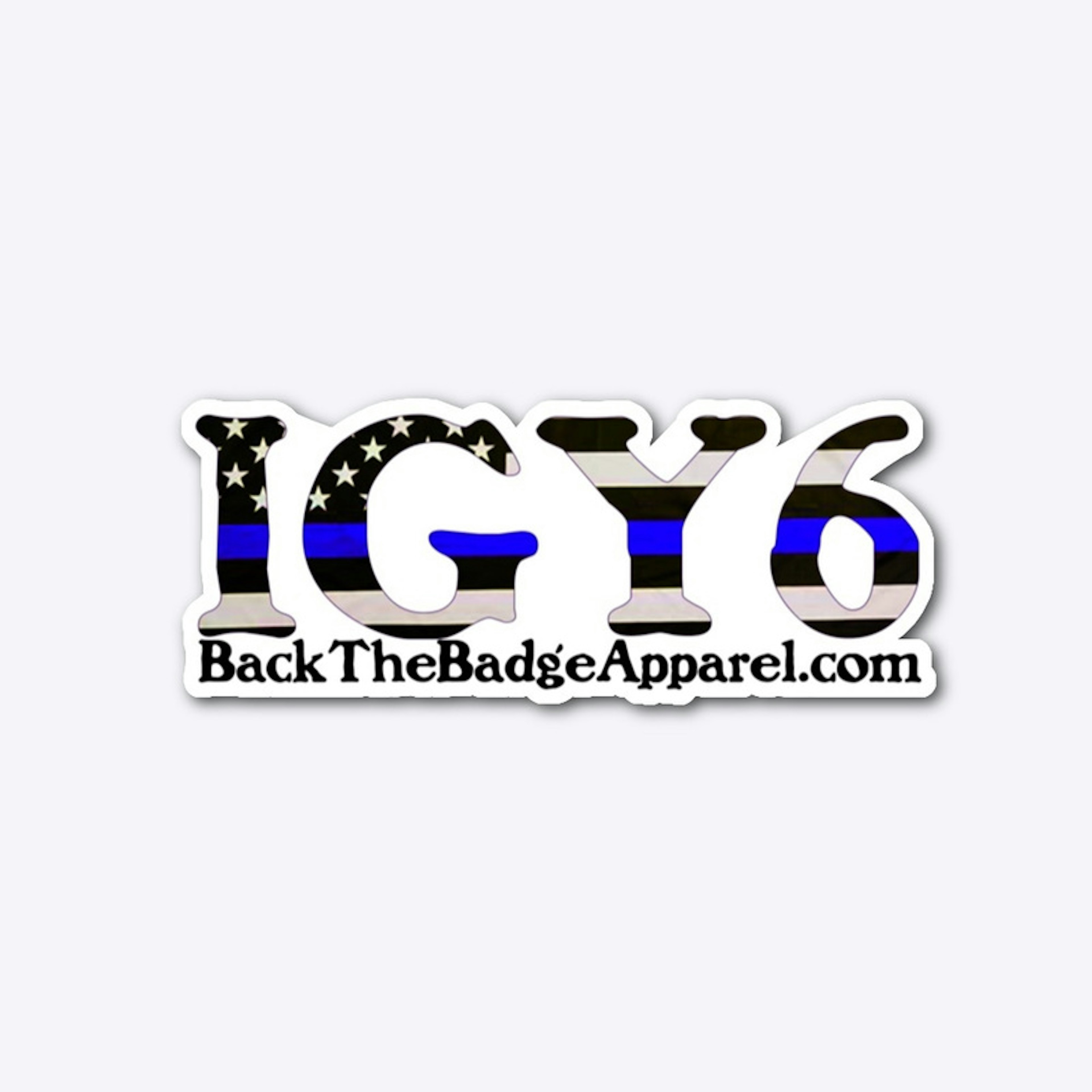 IGY6 Thin Blue Line Sticker
